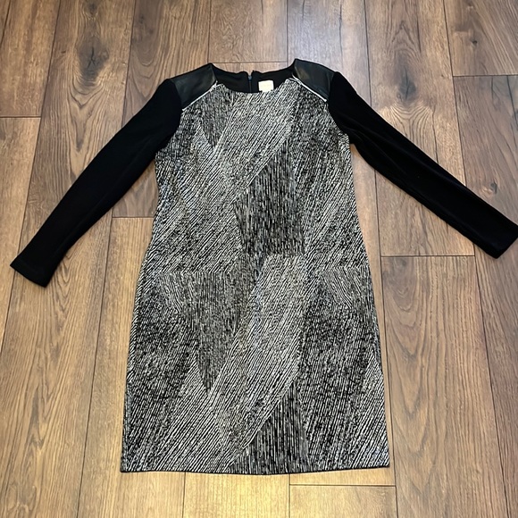 Chicos black and white amber dress long sleeve size 1X - Picture 4 of 11